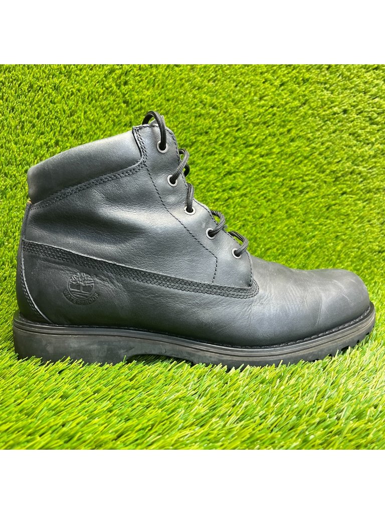Timberland 6-Inch Basic Mens Size 13w Black Outdoor Leather Waterproof Boots